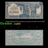 1942-1948 Malaya(Under Japanese Occupation) 10 Dollar Note P# M7B Grades Gem CU