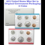 1972 United States Mint Set in Original Government Packaging, 13 Coins Inside!
