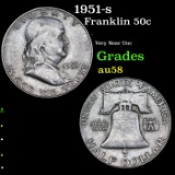 1951-s Franklin Half Dollar 50c Grades Choice AU/BU Slider