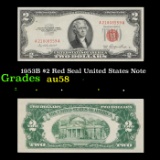 1953B $2 Red Seal United States Note Grades Choice AU/BU Slider