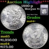 ***Auction Highlight*** 1890-p Morgan Dollar $1 Graded ms64+ By SEGS (fc)