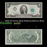 1976 $2 Green Seal Federal Reseve Note Grades Select AU