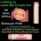 Shotgun Lincoln 1c roll, 1976-p 50 pcs Bank Wrapper.