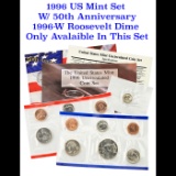 1996 United States Mint Set in Original Government Packaging, 11 Coins Inside!