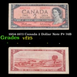 1954-1973 Canada 2 Dollar Note P# 76B Grades vf+