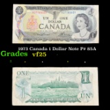 1973 Canada 1 Dollar Note P# 85A Grades vf+