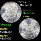 1881-s Morgan Dollar $1 Grades Choice+ Unc
