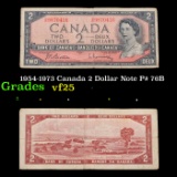 1954-1973 Canada 2 Dollar Note P# 76B Grades vf+