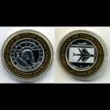 Limited Edition .999 Silver $10 Las Vegas Gaming Token World Endurance Flight Record McCarran Intern