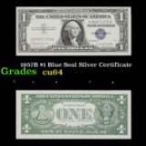 1957B $1 Blue Seal Silver Certificate Grades Choice CU