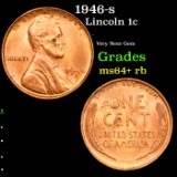 1946-s Lincoln Cent 1c Grades Choice+ Unc RB