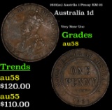1935(m) Australia 1 Penny KM# 23 Grades Choice AU/BU Slider