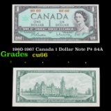 1960-1967 Canada 1 Dollar Note P# 84A Grades Gem+ CU