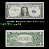 1957B $1 Blue Seal Silver Certificate Grades Choice CU