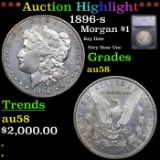 ***Auction Highlight*** 1896-s Morgan Dollar $1 Graded au58 BY SEGS (fc)