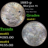 1885-p Morgan Dollar $1 Grades Choice+ Unc