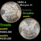 1881-s Morgan Dollar $1 Grades Choice+ Unc