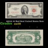 1953A $2 Red Seal United States Note Grades Choice AU/BU Slider