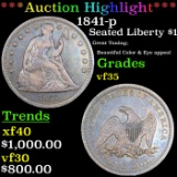***Auction Highlight*** 1841-p Seated Liberty Dollar $1 Graded vf25 By SEGS (fc)