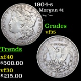 1904-s Morgan Dollar $1 Grades vf++