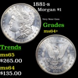 1881-s Morgan Dollar $1 Grades Choice+ Unc