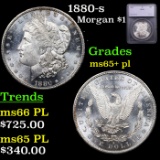 1880-s Morgan Dollar $1 Graded ms65+ pl By SEGS