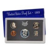 1969 United States Mint Proof Set, 5 Coins Inside!!