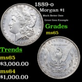 1889-o Morgan Dollar $1 Grades GEM Unc BY USCG