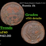 1882??? Russia (Empire) 2 Kopeks Y# 10.2 Grades VF Details