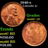 1946-s Lincoln Cent 1c Grades GEM++ RD