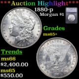 ***Auction Highlight*** 1880-p Morgan Dollar $1 Graded ms65+ By SEGS (fc)