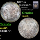 1878-s Morgan Dollar $1 Graded ms65 BY SEGS