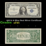 1957A $1 Blue Seal Silver Certificate Grades xf+