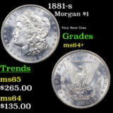 1881-s Morgan Dollar $1 Grades Choice+ Unc