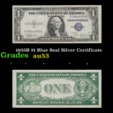 1935B $1 Blue Seal Silver Certificate Grades Select AU