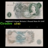 196001977 Great Britain 1 Pound Note P# 374C Grades xf
