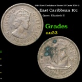 1964 East Caribbean States 10 Cents KM# 5 Grades Select AU