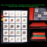 Huge Liifetime Collection - Too Many Coins To Auction Individually - This Lot is For One Page of 20