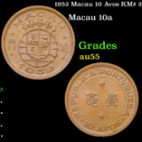 1952 Macau 10 Avos KM# 2 Grades Choice AU