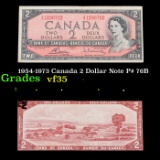 1954-1973 Canada 2 Dollar Note P# 76B Grades vf++