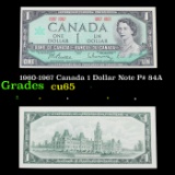 1960-1967 Canada 1 Dollar Note P# 84A Grades Gem CU
