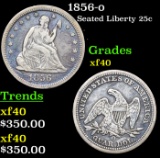 1856-o Seated Liberty Quarter 25c Grades xf
