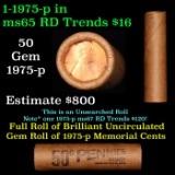 Shotgun Lincoln 1c roll, 1975-p 50 pcs Brandt Wrapper.