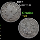 1912 Liberty Nickel 5c Grades vg, very good