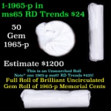 Shotgun Lincoln 1c roll, 1965-p 50 pcs Brandt Wrapper.