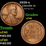 1926-s Lincoln Cent 1c Grades xf