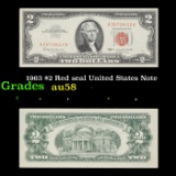 1963 $2 Red seal United States Note Grades Choice AU/BU Slider