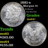 1881-s Morgan Dollar $1 Grades Choice+ Unc