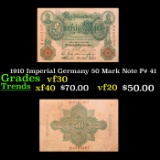 1910 Imperial Germany 50 Mark Note P# 41 Grades vf++