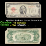 1928D $2 Red seal United States Note Grades vf details
